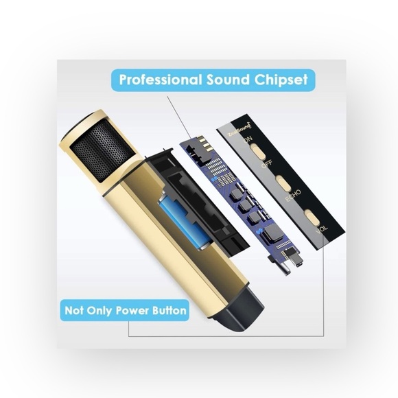 new ZealSound ☀︎︎ Portable Tik Tok Pod IG YouTube Zoom Microphone ☀︎︎ Rose Gold - Picture 4 of 16